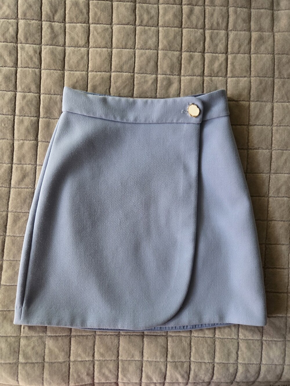 &Other Stories Light Blue Wrap Skirt Size 2